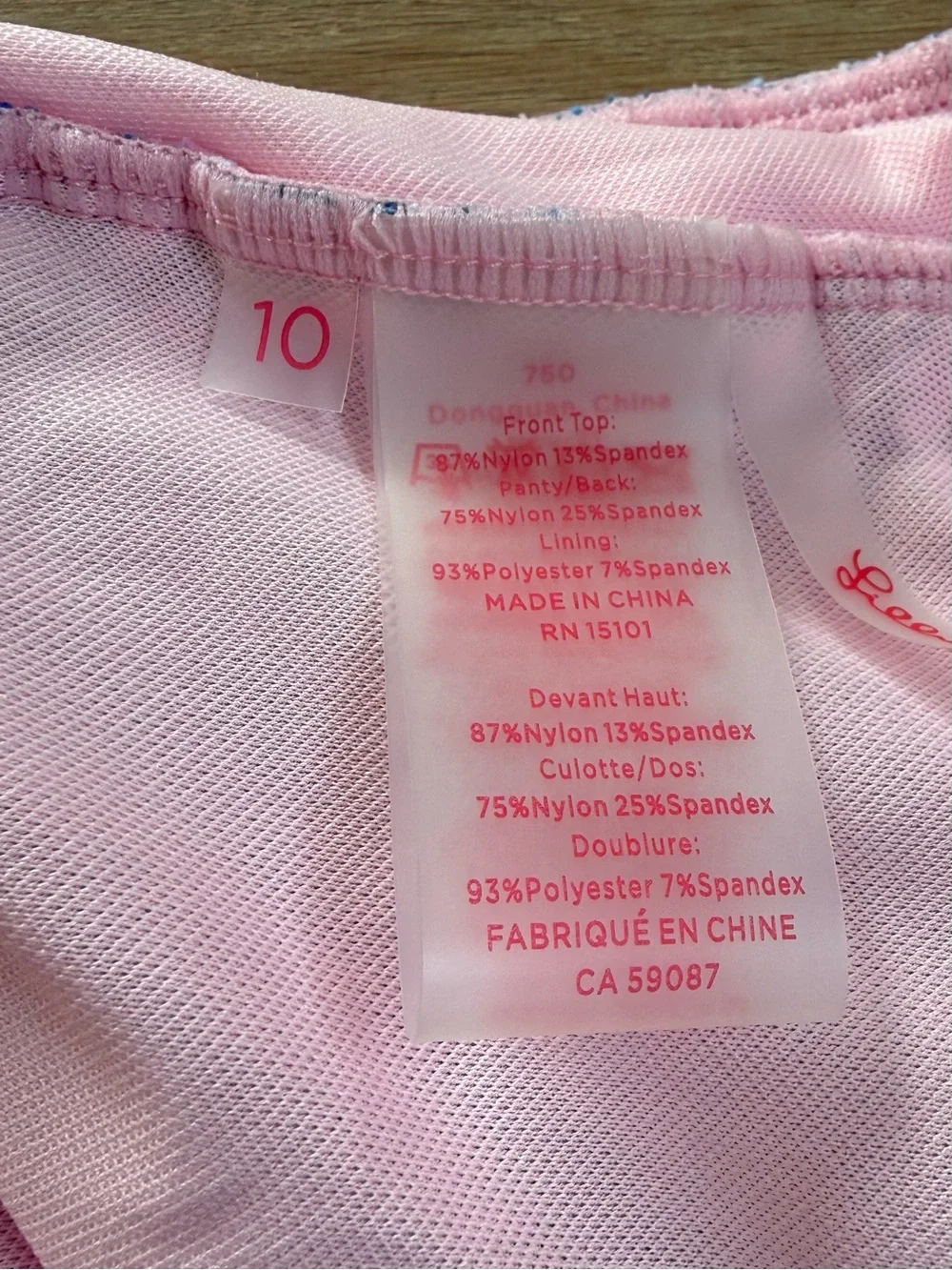 LILLY PULITZER Falmenco Bandeau Ruched One-Piece Swimsuit - Blue & Pink - Picture 7 of 10